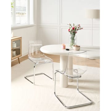 Matstol Marshall 2-pack - Transparent, Silver - Möbler - Fåtölj & stolar - Matstol & köksstol