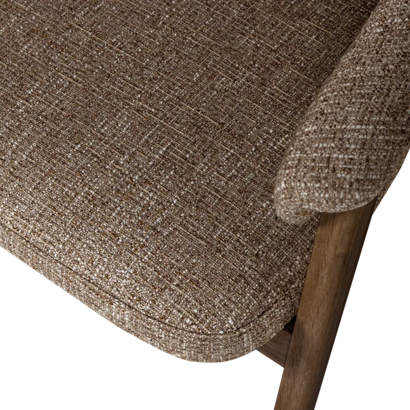 Matstol med Armstöd Tunar - Brun Melange - Möbler - Fåtölj & stolar - Karmstol