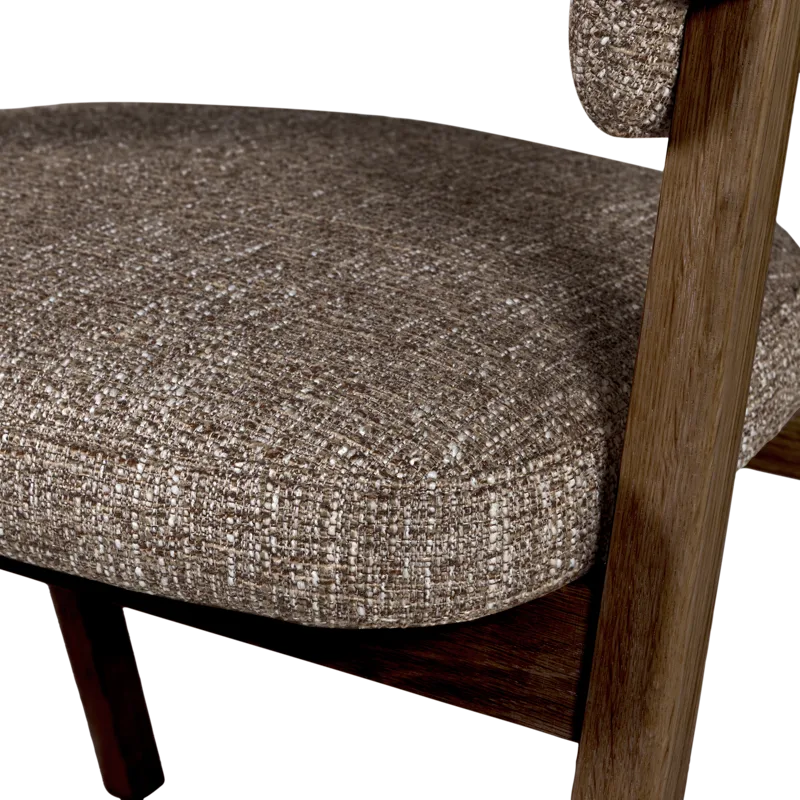 Matstol med Armstöd Tunar - Brun Melange - Möbler - Fåtölj & stolar - Karmstol