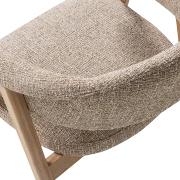 Matstol med Armstöd Tunar - Natur Melange - Möbler - Fåtölj & stolar - Karmstol