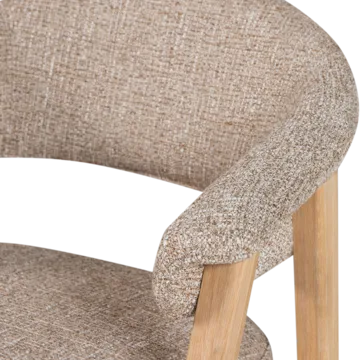 Matstol med Armstöd Tunar - Natur Melange - Möbler - Fåtölj & stolar - Karmstol