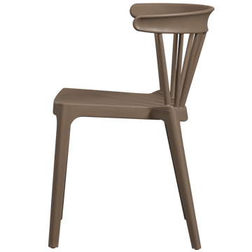 Matstol med ribbor Bliss Utomhus - Brun Melange - Möbler - Fåtölj & stolar - Matstol & köksstol