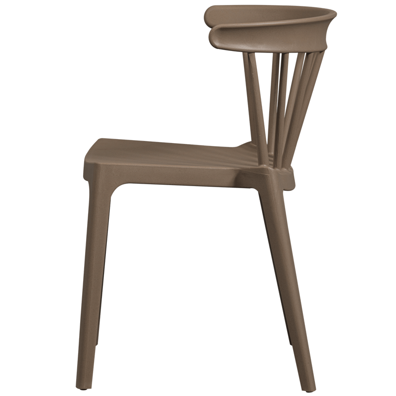 Matstol med ribbor Bliss Utomhus - Brun Melange - Möbler - Fåtölj & stolar - Matstol & köksstol