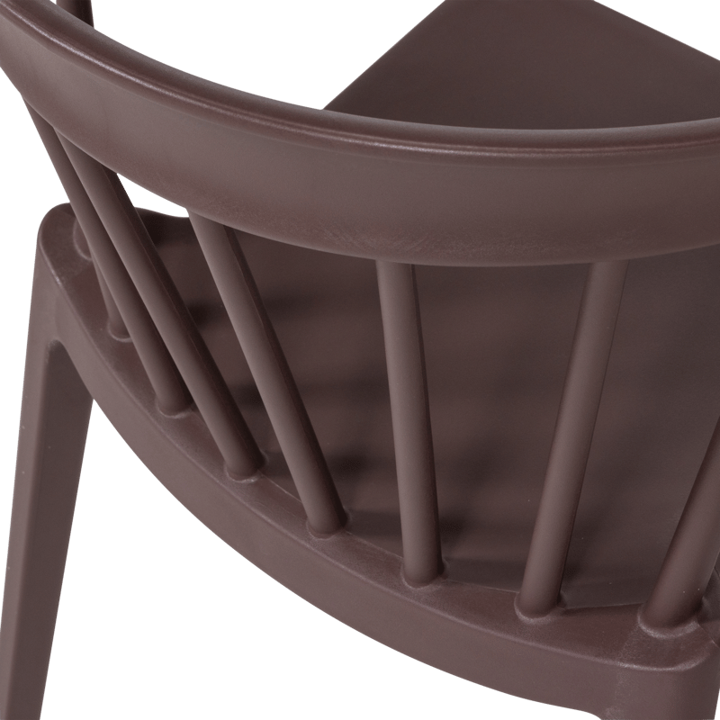 Matstol med ribbor Bliss Utomhus - Lila/Brun - Möbler - Fåtölj & stolar - Matstol & köksstol