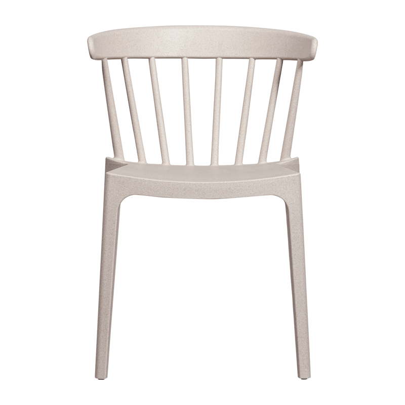 Matstol med ribbor Bliss Utomhus, Offwhite Melange