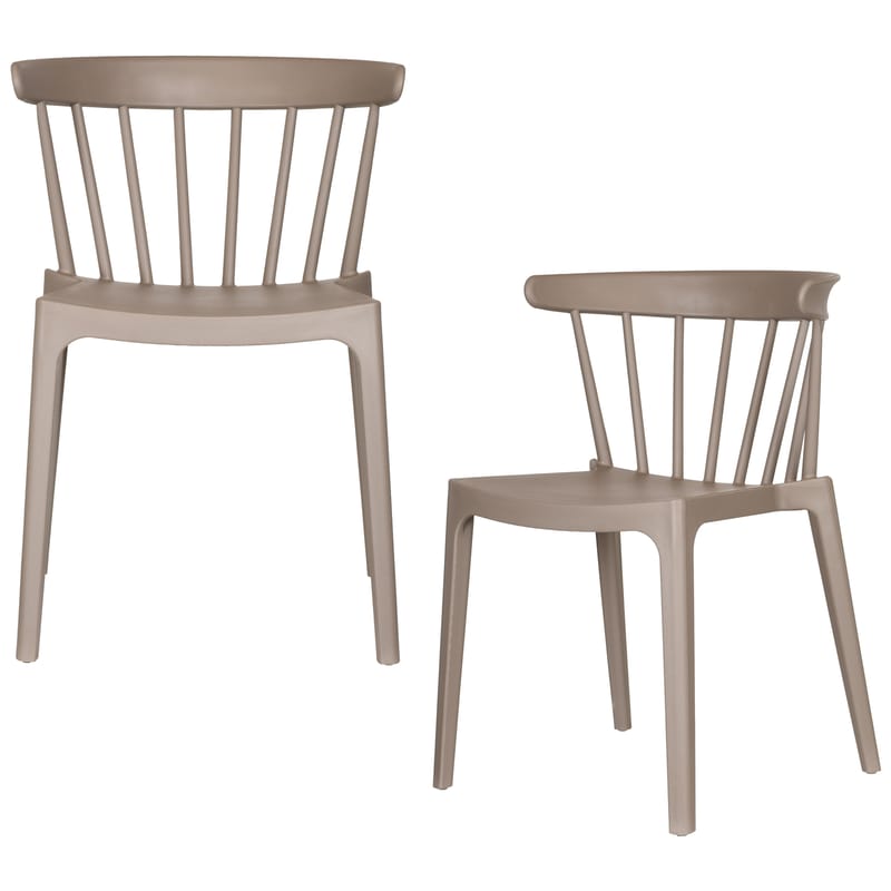 Matstol med ribbor Bliss Utomhus - Taupe - Möbler - Fåtölj & stolar - Matstol & köksstol