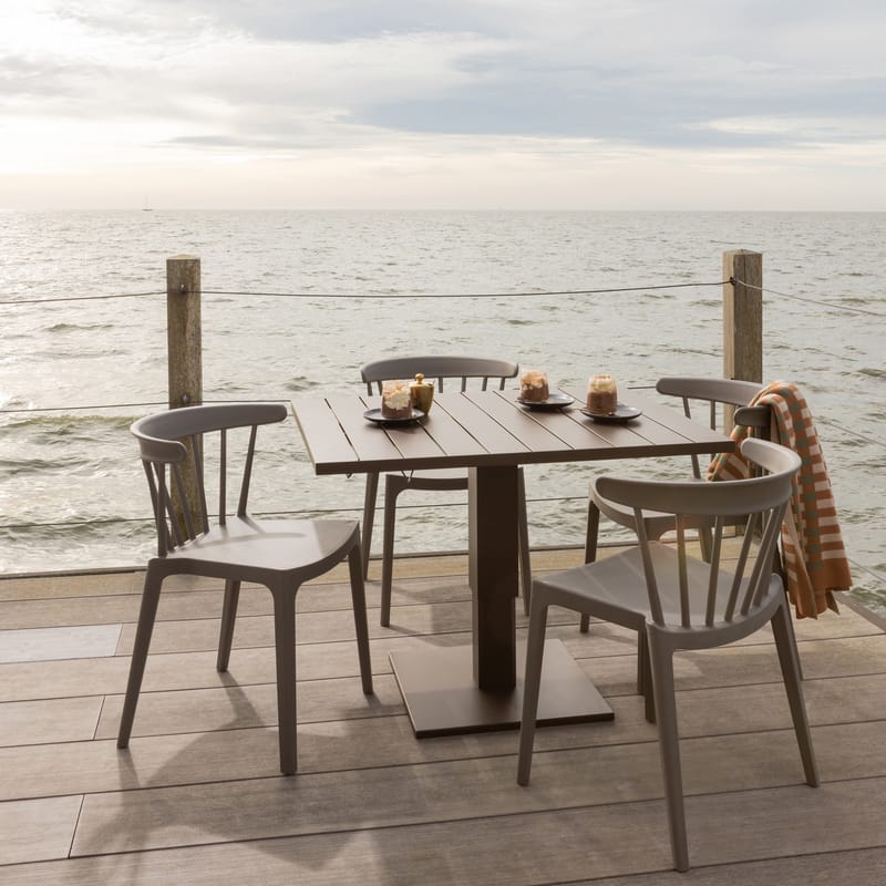 Matstol med ribbor Bliss Utomhus - Taupe - Möbler - Fåtölj & stolar - Matstol & köksstol