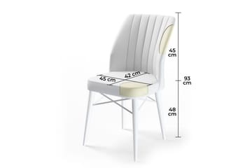 Matstol Miraen Fume / Vit - Fume / Vit - Möbler - Fåtölj & stolar - Matstol & köksstol
