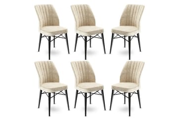 Matstol Miraen Grädde / Svart - Svart/Cremevit - Möbler - Fåtölj & stolar - Matstol & köksstol