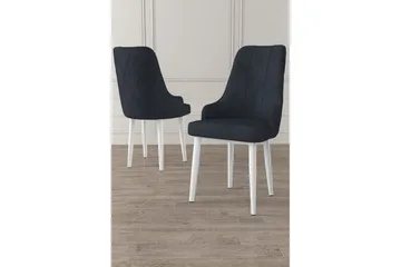 Matstol Mobarkar Antracit / Vit - Antracit / Vit - Möbler - Fåtölj & stolar - Matstol & köksstol