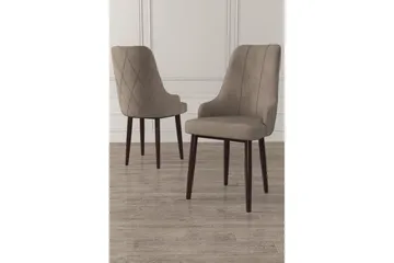 Matstol Mobarkar Cappuccino / brun - Cappuccino / brun - Möbler - Fåtölj & stolar - Matstol & köksstol