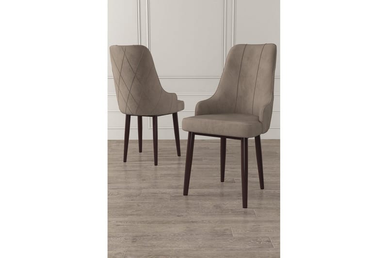 Matstol Mobarkar Cappuccino / brun - Cappuccino / brun - Möbler - Fåtölj & stolar - Matstol & köksstol