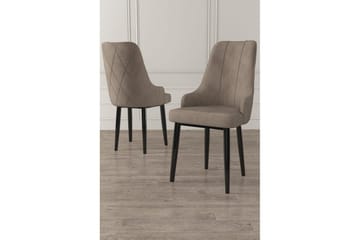 Matstol Mobarkar Cappuccino / svart - Cappuccino / svart - Möbler - Fåtölj & stolar - Matstol & köksstol