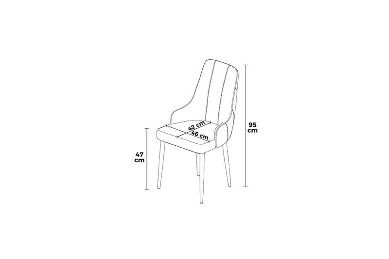 Matstol Mobarkar Grädde / Svart - Grädde / Svart - Möbler - Fåtölj & stolar - Matstol & köksstol