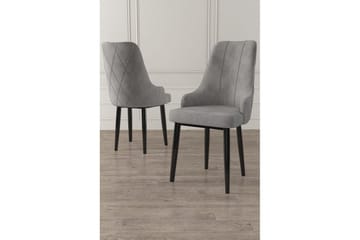 Matstol Mobarkar Grå / Svart - Grå / Svart - Möbler - Fåtölj & stolar - Matstol & köksstol