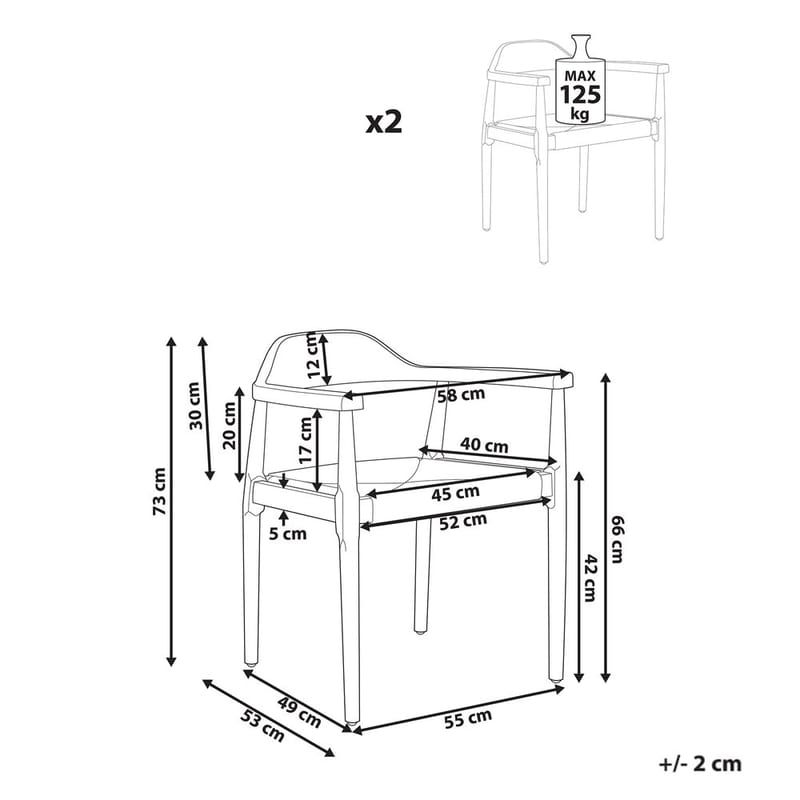 Matstol Oakdale 2-pack - Möbler - Fåtölj & stolar - Matstol & köksstol