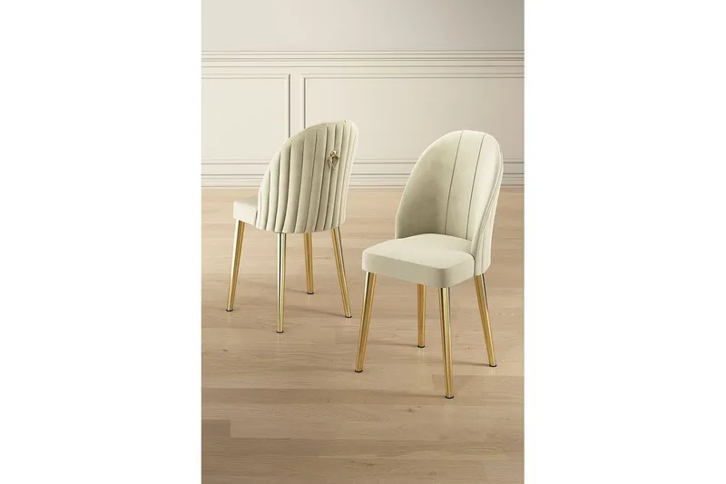 Matstol Orlen Gräddfärgad / Rany - Gräddfärgad / Rany - Möbler - Fåtölj & stolar - Matstol & köksstol