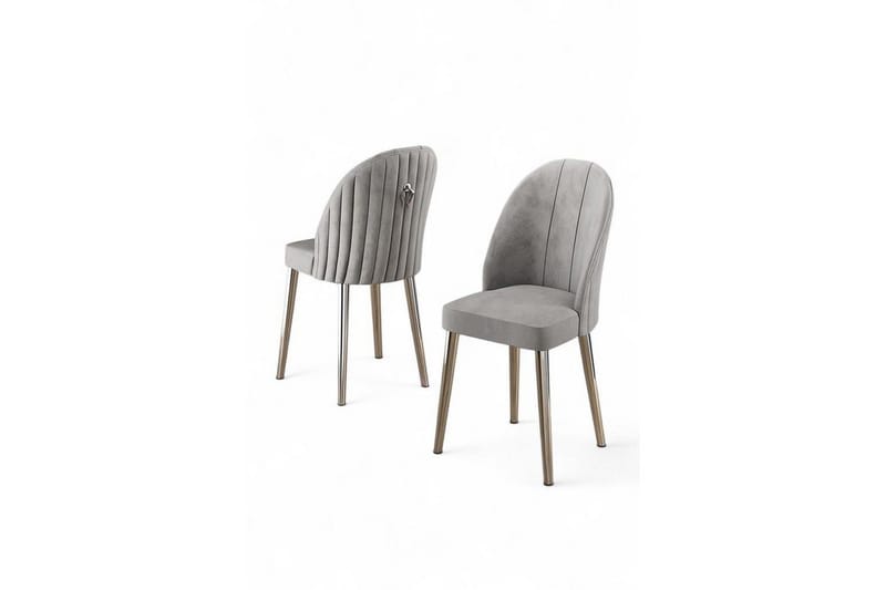 Matstol Orlen Grå / Krom, Grå / Krom