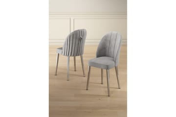 Matstol Orlen Grå / Krom - Grå / Krom - Möbler - Fåt ölj & stolar - Matstol & köksstol