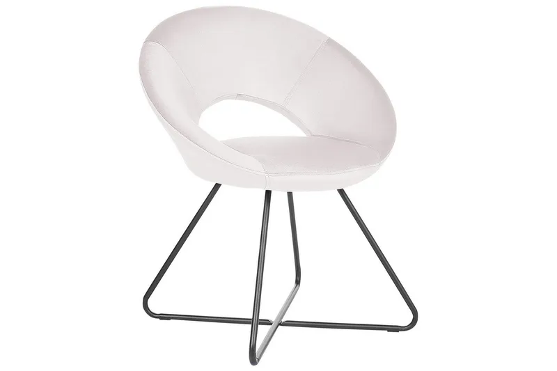 Matstol Rachel, Off-white, Svart