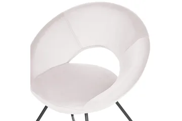 Matstol Rachel - Off-white, Svart - Möbler - Fåtölj & stolar - Matstol & köksstol