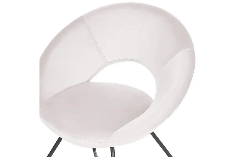 Matstol Rachel - Off-white, Svart - Möbler - Fåtölj & stolar - Matstol & köksstol