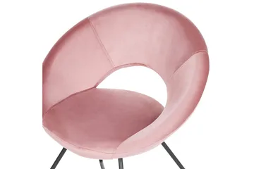 Matstol Rachel - Rosa, Svart - Möbler - Fåtölj & stolar - Matstol & köksstol