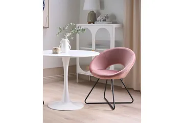 Matstol Rachel - Rosa, Svart - Möbler - Fåtölj & stolar - Matstol & köksstol
