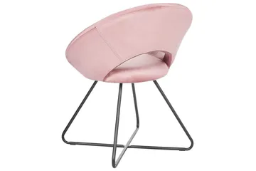 Matstol Rachel - Rosa, Svart - Möbler - Fåtölj & stolar - Matstol & köksstol