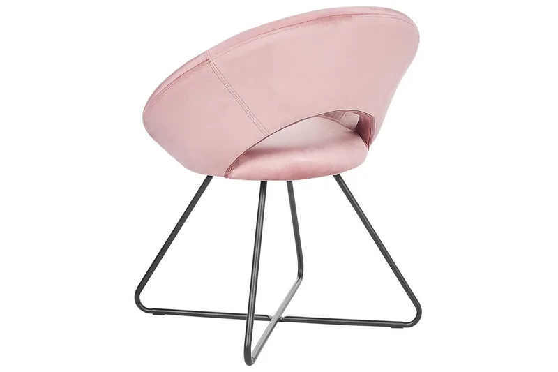Matstol Rachel - Rosa, Svart - Möbler - Fåtölj & stolar - Matstol & köksstol