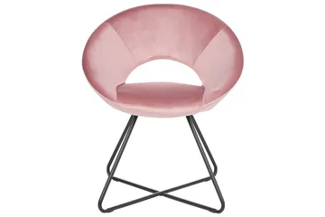 Matstol Rachel - Rosa, Svart - Möbler - Fåtölj & stolar - Matstol & köksstol