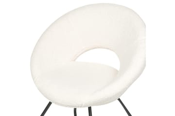 Matstol Rachel - Vit, Svart - Möbler - Fåtölj & stolar - Matstol & köksstol