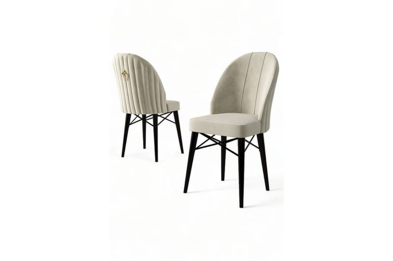 Matstol Ritim Grädde / Svart - Grädde / Svart - Möbler - Fåtölj & stolar - Matstol & köksstol