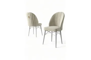 Matstol Ritim Kräm / Vit - Cremevit/Vit - Möbler - Fåtölj & stolar - Matstol & köksstol