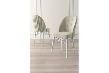 Matstol Ritim Kräm / Vit - Cremevit/Vit - Möbler - Fåtölj & stolar - Matstol & köksstol