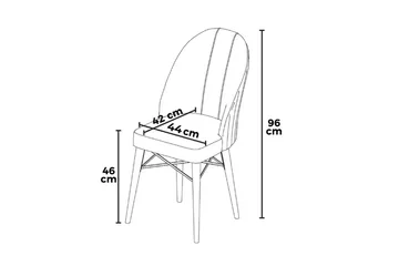 Matstol Ritim Kräm / Vit - Cremevit/Vit - Möbler - Fåtölj & stolar - Matstol & köksstol