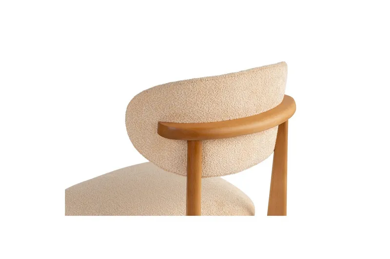 Matstol Sanroman Classic Beige / Mörk Ek - Beige / Mörk Ek - Möbler - Fåtölj & stolar - Matstol & köksstol