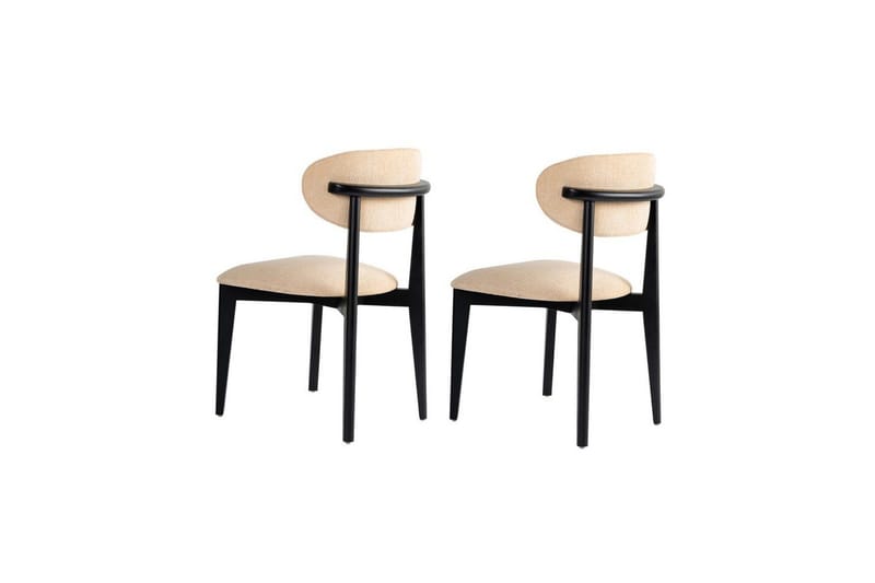 Matstol Sanroman Classic Beige / Svart - Beige / Svart - Möbler - Fåtölj & stolar - Matstol & köksstol