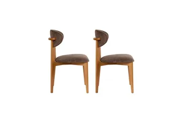 Matstol Sanroman Classic Brun / Mörk Ek - Brun / Mörk Ek - Möbler - Fåtölj & stolar - Matstol & köksstol