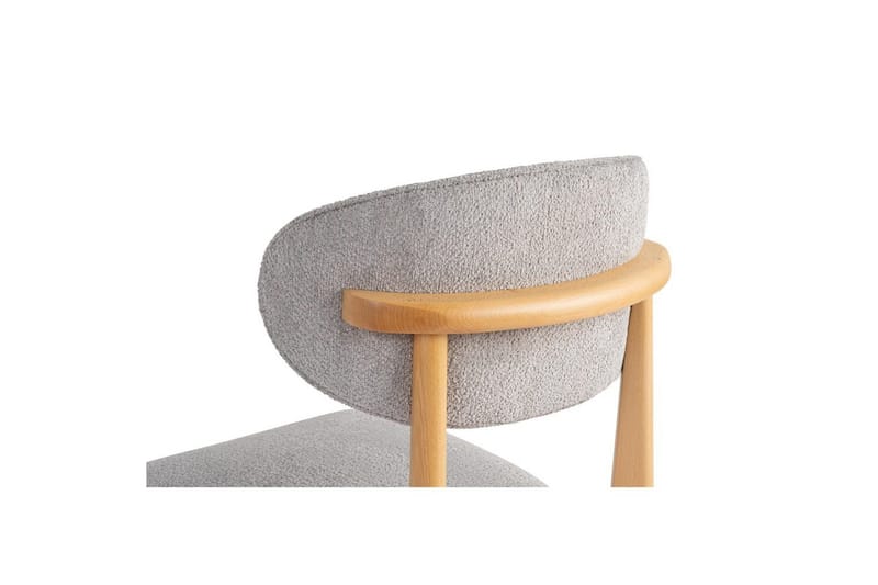 Matstol Sanroman Classic Grå / Ljus ek - Grå / Ljus ek - Möbler - Fåtölj & stolar - Matstol & köksstol