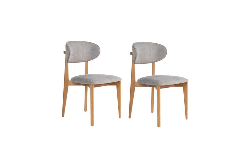 Matstol Sanroman Classic Grå / Ljus ek - Grå / Ljus ek - Möbler - F�åtölj & stolar - Matstol & köksstol