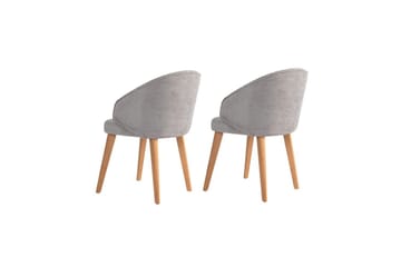 Matstol Sanroman Classic Grå / Ljus ek - Grå / Ljus ek - Möbler - Fåtölj & stolar - Matstol & köksstol