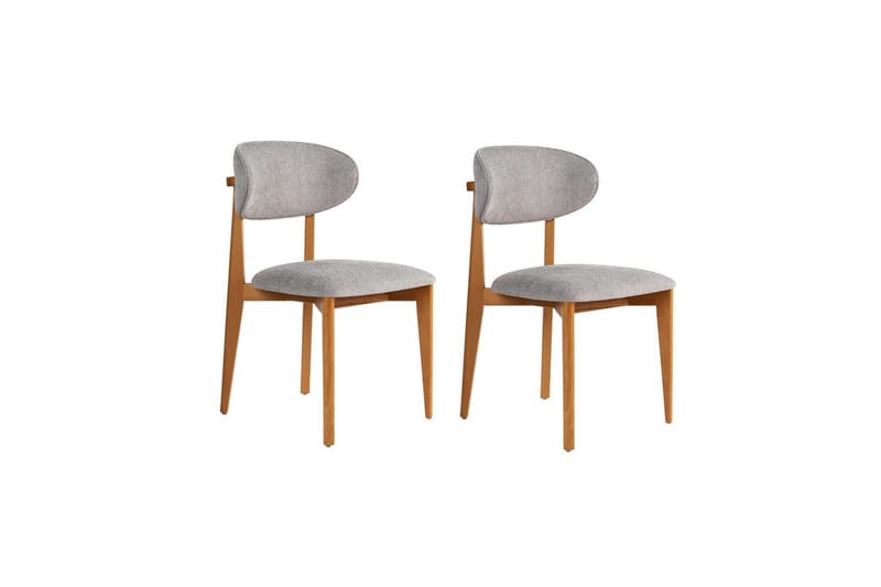 Matstol Sanroman Classic Grå / Mörk ek, Grå / Mörk ek