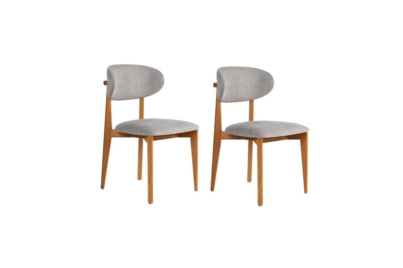 Matstol Sanroman Classic Grå / Mörk ek - Grå / Mörk ek - Möbler - Fåtölj & stolar - Matstol & köksstol