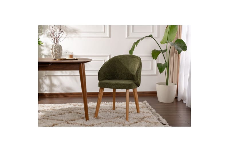 Matstol Sanroman Classic Grön / Ljus Ek - Grön / Ljus Ek - Möbler - Fåtölj & stolar - Matstol & köksstol