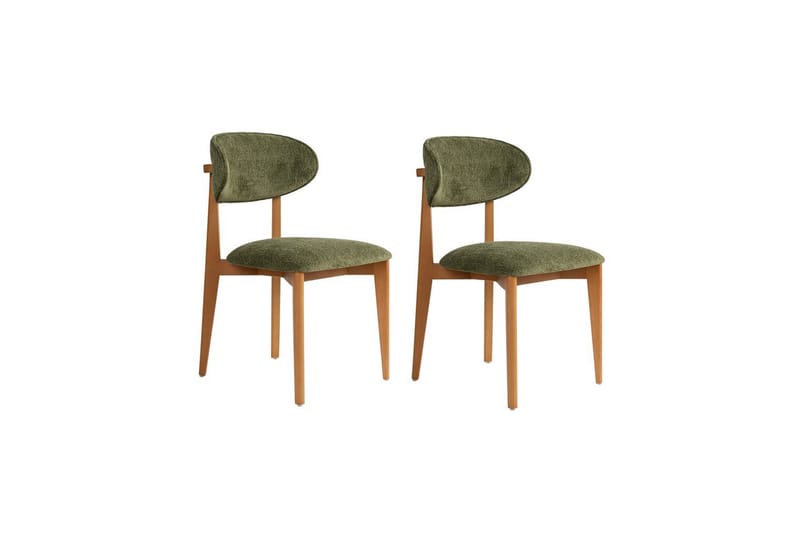 Matstol Sanroman Classic Grön / Mörk Ek - Grön / Mörk Ek - Möbler - Fåtölj & stolar - Matstol & köksstol