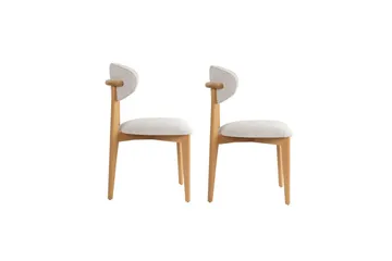 Matstol Sanroman Classic Vit / Ljus Ek - Vit / Ljus Ek - Möbler - Fåtölj & stolar - Matstol & köksstol