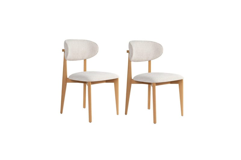 Matstol Sanroman Classic Vit / Ljus Ek - Vit / Ljus Ek - Möbler - Fåtölj & stolar - Matstol & köksstol