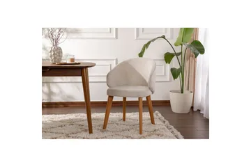 Matstol Sanroman Classic Vit / Mörk Ek - Vit / Mörk Ek - Möbler - Fåtölj & stolar - Matstol & köksstol