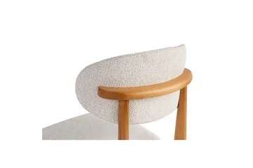 Matstol Sanroman Classic Vit / Mörk Ek - Vit / Mörk Ek - Möbler - Fåtölj & stolar - Matstol & köksstol